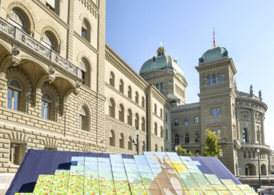 BERNA - 08.09.2020 - Consegna firme per la doppia iniziativa. © Béatrice Devènes